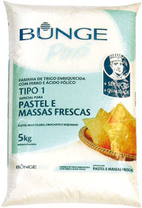 Farinha de Trigo Bunge para Pastel e Massas Frescas - 5kg