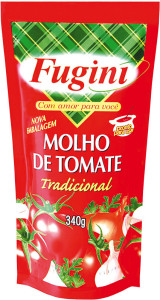 Molho de Tomate Fugini Tradicional Sachet - 340g