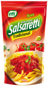 Molho de Tomate Salsaretti Tradicional Sachet - 340kg
