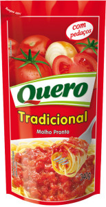 Molho de tomate Quero Tradicional Sachet - 340kg