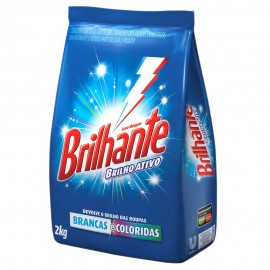 Detergente em Pó Brilhante Sachê 1Kg