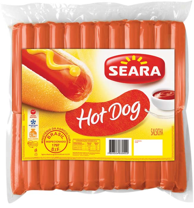 Salsicha Hot Dog  Seara Pct./ kg